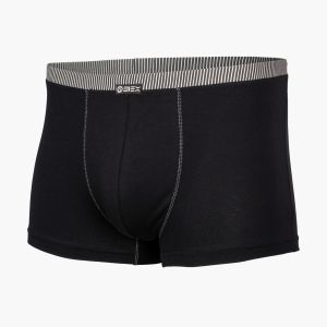Мъжки макси черни боксери с цветен колан, размери 3XL - 4XL 