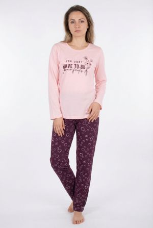 Дамска пижама Цвете, размери M - XL