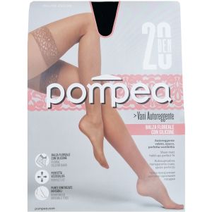 7/8 чорапи със силикон, 20 DEN, размери S - L