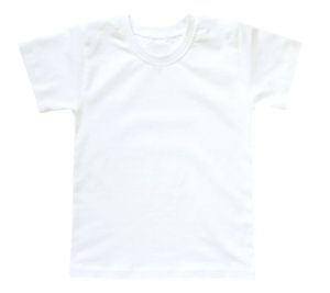 Детска бяла тениска, размери 140см - 164см
