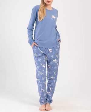 Дамска пижама макси размери 1XL - 3XL